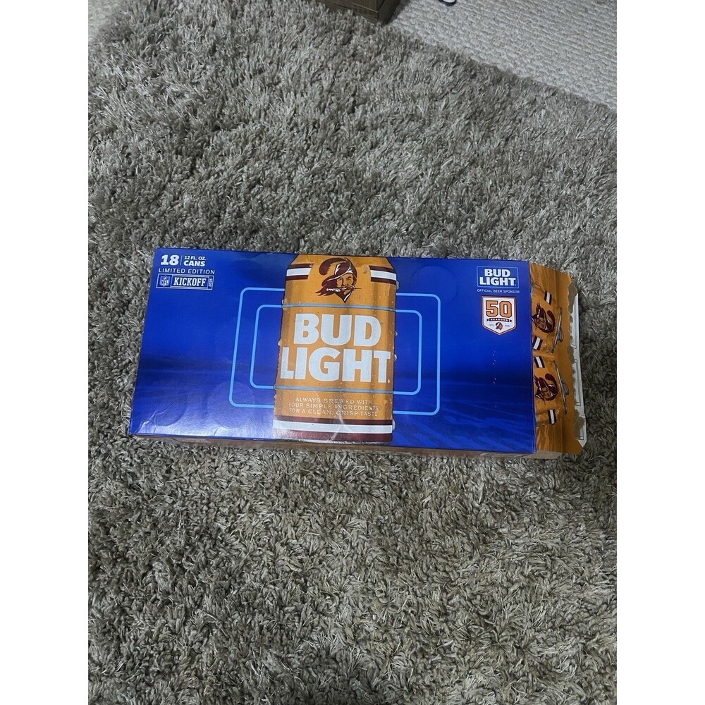 Bud Light Tampa Bay Buccaneers Throwback Logo Box Open